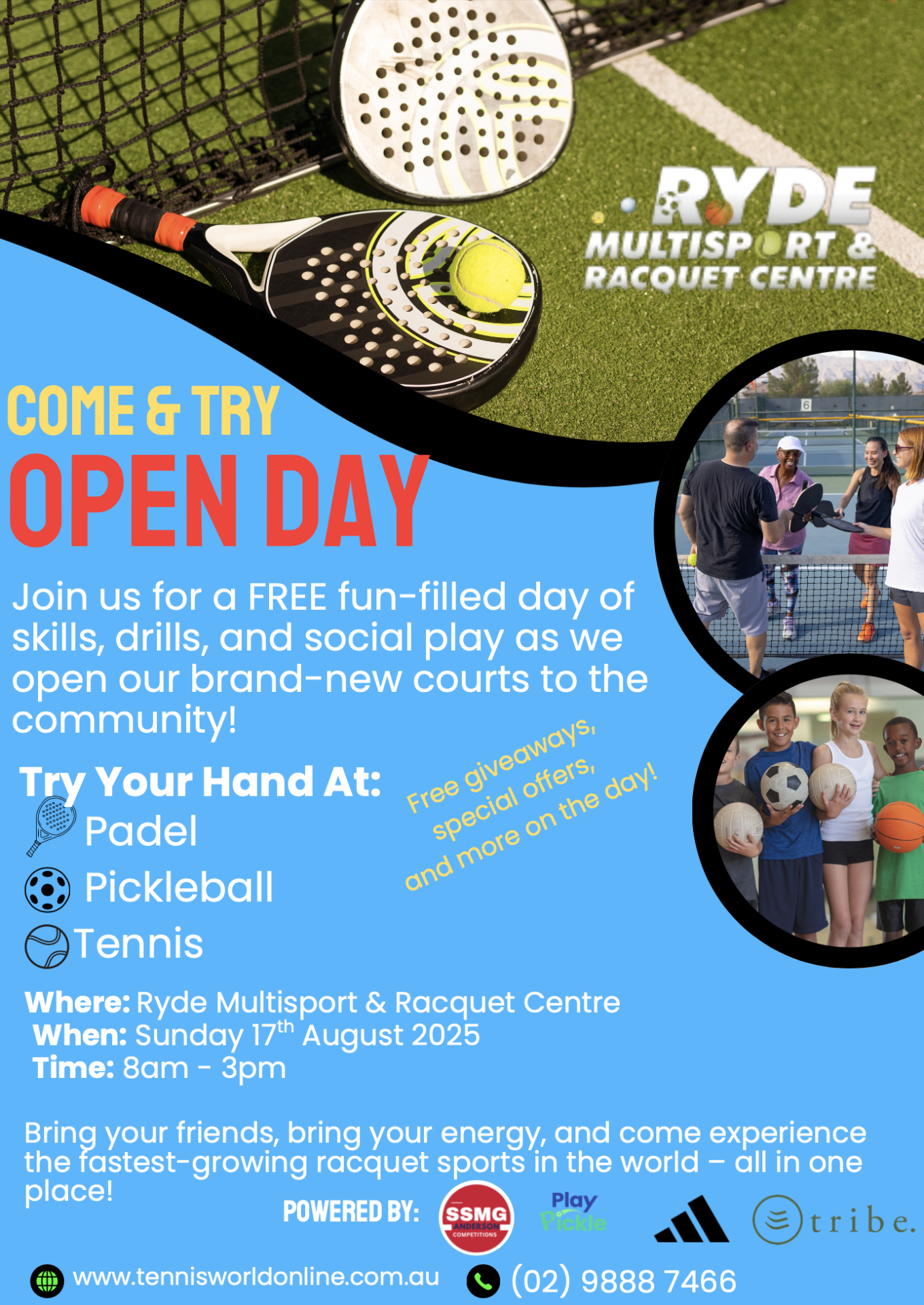 Ryde Multisport and Racquet Centre Open Day